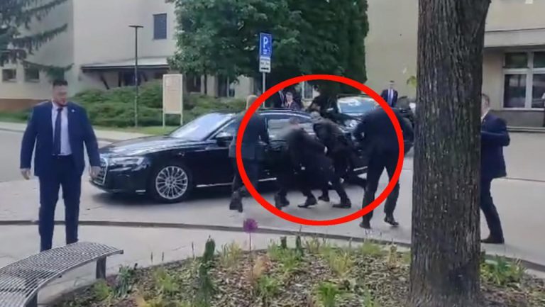 POTRESNI PRIZORI! Premijer Slovačke UNEŠEN u vozilo nakon ATENTATA – dramatične scene na sred ulice! (VIDEO)