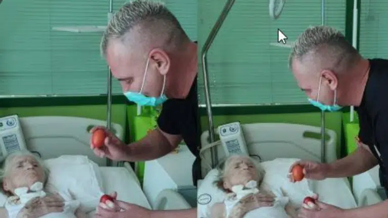 “MAMA JE IPAK POBEDILA” Milan Milošević podelio emotivnu fotografiju iz bolnice: Majka se posle teške borbe probudila iz kome, on joj odneo uskršnja jaja